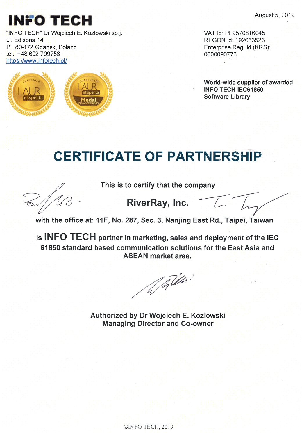 Certificate Of Partnership Template